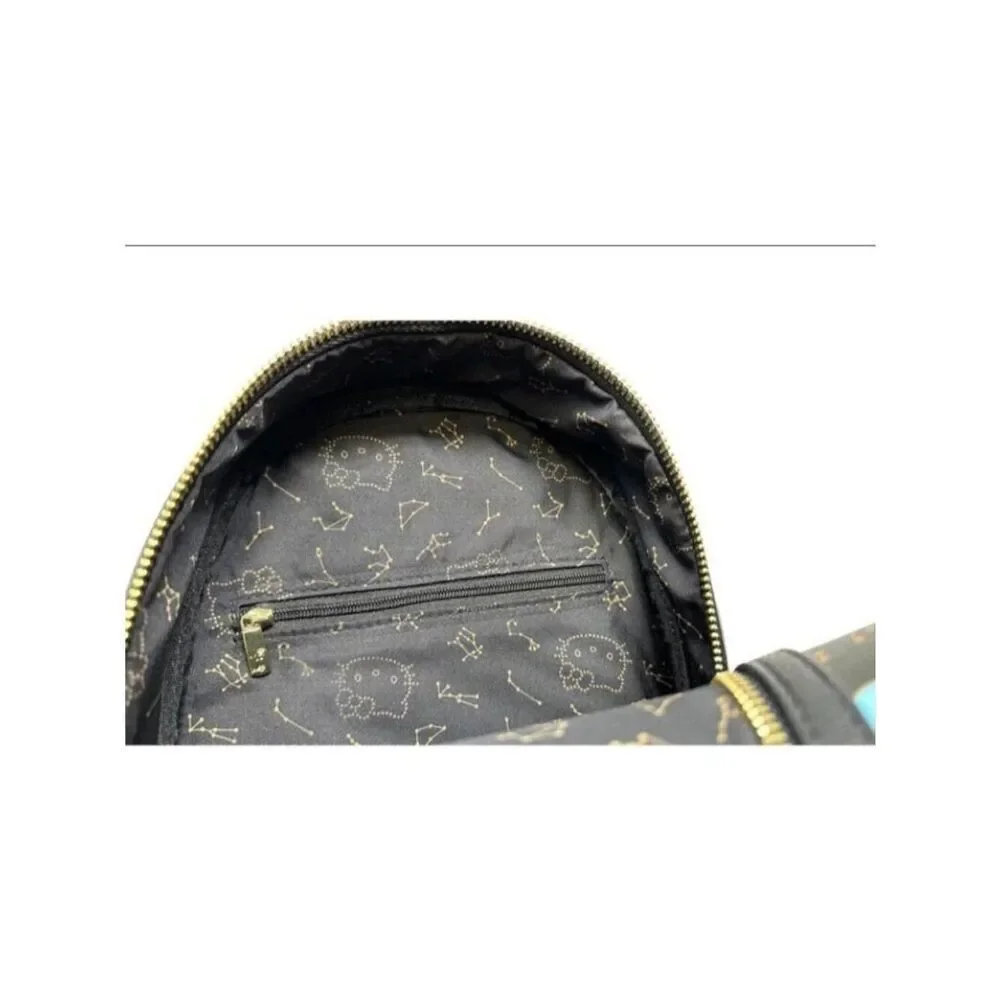 Loungefly x Sanrio Hello Kitty Zodiac Constellation Mini Backpack Black NWT